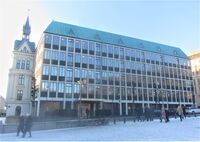 Utenriksdepartementets tilbygg på Victoria terrasse. Foto: Stig Rune Pedersen (2012).