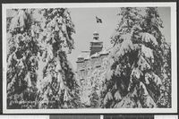 Sanatoriet i vinterskrud. Foto: Anders Beer Wilse/Nasjonalbiblioteket