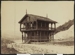 Stabbur fra Vinje. Foto: Knud Knudsen/Nasjonalbiblioteket (1888–1894).