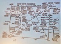 ARPANET 1974. Prinsippskisse. NORSAR nederst til høyre.
