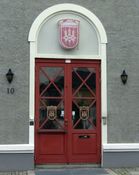 Dør ved Aass bryggeri. Foto: Stig Rune Pedersen