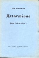 NFL-skrift nummer 70: Knut Hermundstad: Ættarminne, 1952