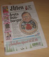 Den siste utgaven av Aften, Aftenpostens aftennummer, utkom 20. desember 2012. Einar Gerhardsens bisettelse.