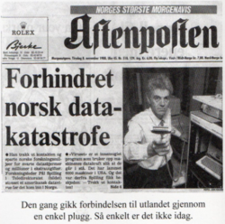 Forhindret norsk datakatastrofe.