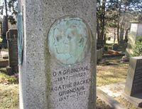 Agathe Backer Grøndahl, gravminne, Vår Frelsers gravlund. Foto: Stig Rune Pedersen