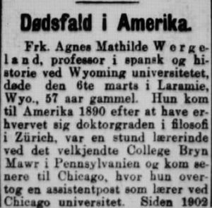 Agnes Mathilde Wergeland faksimile Aftenposten 1914.JPG