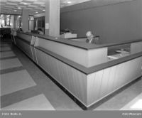 Interiør i filialen i Hegdehaugsveien 26. Foto: E. Rude (1962)