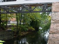 Akerselva under Bentsebrua.