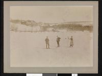 56. Albert Langen, Erling Bjørnson og Dagny Sautreau på ski på Aulestad, ca. 1899 - no-nb digifoto 20160720 00128 bldsa BB1584.jpg