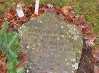 Gravminne, industrileder Alexander Holst. Foto: Stig Rune Pedersen