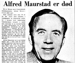 Alfred Maurstad faksimile Aftenposten 1967.jpg