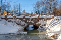 Alna ved steinhvelvbrua på Kalbakken. Foto: Leif-Harald Ruud (2011)
