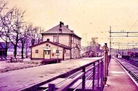 Alnabru stasjon 1969, spor mot Oslo. Foto Håvard Pedersen.