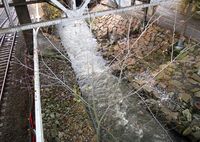 Alna sett fra Bryn bru. Foto: Stig Rune Pedersen (2015).