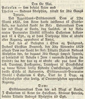 Andreas Adolphsen, Den Norske Rigstidende, 24. mai 1830.jpg
