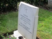 Eksempel på gravminne på den norske seksjonen av Greenwich Cemetery; kaptein Andreas Hassel. Foto: Stig Rune Pedersen (2019)