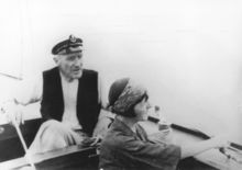 Johan Anker seiler sammen med sin kone Nini Roll Anker. Foto: Ukjent