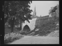 Ankerbrua i 1953. Foto: Ukjent / Mittet & Co.