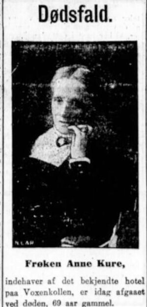 Anne Kure nekrolog Aftenposten 1914.JPG