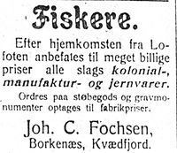 15. Annonse 2 fra Johan C. Fochsen i Haalogaland 18.4.-06.jpg