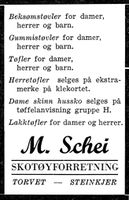 313. Annonse 2 fra M. Schei i Nord-Trøndelag og Inntrøndelagen 4.7. 1942.jpg