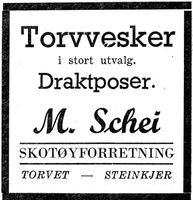 314. Annonse 3 fra M. Schei i Nord-Trøndelag og Inntrøndelagen 4.7. 1942.jpg