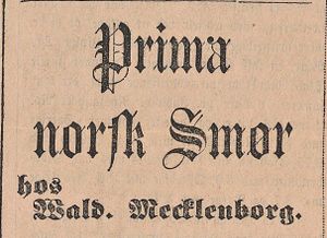 Annonse 3 fra Wald. Mecklenborg i Lofot-Posten 27.07.1885.jpg