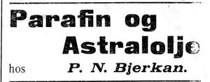 Annonse III fra P. N. Bjerkan i Indtrøndelagen31.8. 1900.jpg