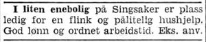 Annonse II etter hushjelp i Adresseavisen 8.10. 1942.jpg