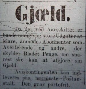 Annonse II fra Redaksjonen i Tromsø Amtstidende 25. januar 1896.jpg