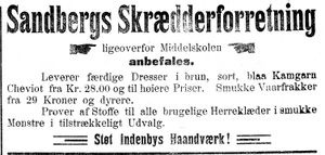 Annonse Sandbergs skredderforretning i Indtrøndelagen 18.4.1900.jpg