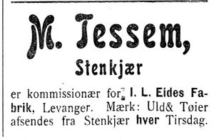 Annonse V fra M. Tessem i Indtrøndelagen 16.11. 1900.jpg