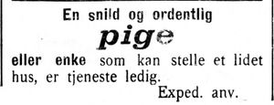 Annonse etter "pige" i Indtrøndelagen 20.6.1906.jpg