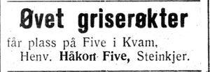 Annonse etter grisrøkter i Nord-Trøndelag og Nordenfjeldsk Tidende 09.02.33.jpg