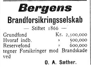Annonse for Bergens Brandforsikringsselskab i Indtrøndelagen 16.11. 1900.jpg
