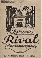 Annonse i Bondebladet 20. oktober 1924.