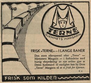 Annonse for Terne margarin i Østlandets blad 16.09. 1931.jpg