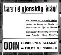 480. Annonse for forsikringsselskapet ODIN i Indhereds-Posten 31.1.1921.jpg