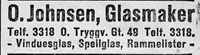 154. Annonse fra "Glasmaker" O. Johnsen i Ny Tid 1914.jpg