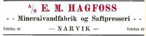 Annonse fra A.S. E.M. Hagfoss under Harstadutstillingen 1911.jpg