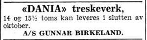 Annonse fra A.S. Gunnar Birkeland i Adresseavisen 8.10. 1942.jpg