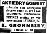 493. Annonse fra Aktiebryggeriet i Nord-Trøndelag og Nordenfjeldsk Tidende 09.02.33.jpg