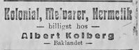 157. Annonse fra Albert Kolberg i Ny Tid 1914.jpg