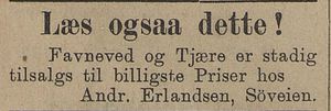 Annonse fra Andr. Erlandsen i Tromsø Amtstidende 09.05.1897.jpg