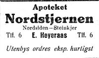 240. Annonse fra Apoteket Nordstjernen i Trønderbladet 22.12. 1926.jpg