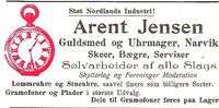 191. Annonse fra Arent Jensen under Harstadutstillingen 1911.jpg