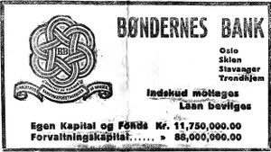 Annonse fra Bøndernes Bank i Trønderbladet 15.12. 1926.jpg