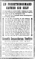 160. Annonse fra Bennetts Annoncebureau i Indhereds-Posten 9.11.1917.jpg