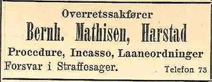 Annonse fra Bernhard Mathisen under Harstadutstillingen.jpg