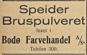 Annonse fra Bodø Fargehandel i Nordlandsposten 27.07.1925.jpg